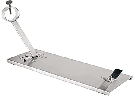 Flores Cortés 17603 – Staffa Pieghevole per Porta prosciutto con Base in Acciaio Inox