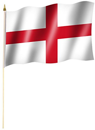 Stockflagge/Stockfahne ENGLAND Flagge/Fahne ca. 30 x 45 cm mit ca. 60cm Stab/Stock