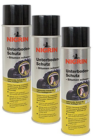 NIGRIN 3X 74034 Unterboden-Schutz Bitumen schwarz 500 ml