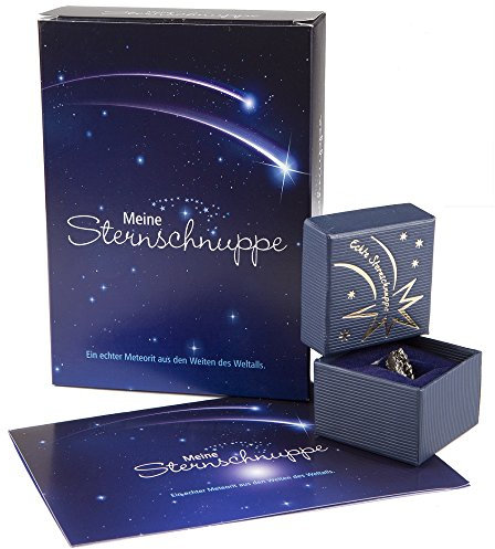 4youDesign | Echte Sternschnuppe mit Zertifikat - Geschenkset mit Stern, Anschreiben & Box für Geburtstag, Hochzeit, Jahrestag - Stern mit 1g Meteorit verschenken - Sterntaufe als Glücksbringer