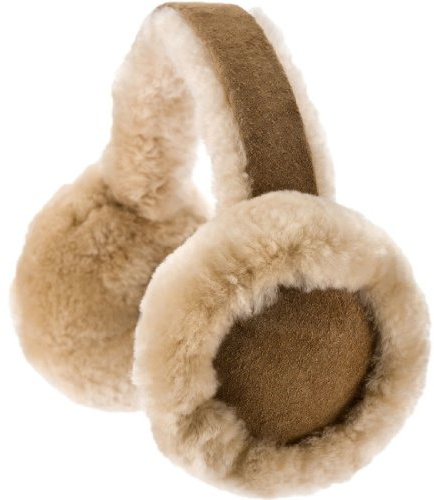 Snugrugs Ladies Full Sheepskin Ear Muffs with Gift Box, Chestnut