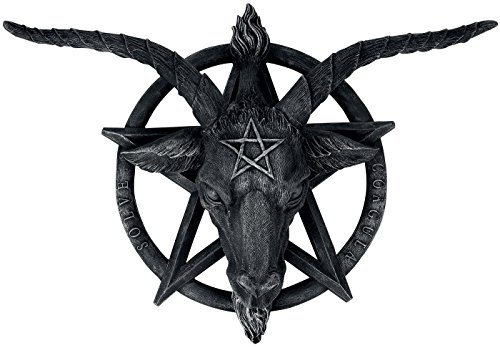 Nemesis Now Baphomet Wandschild, 49 cm, Schwarz