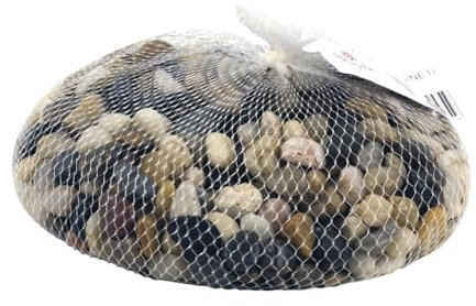 Rayher 8808104 Fluss-Kiesel, mittelbraun, Beutel 1 kg, natürliche Steine für schöne Dekorationen, Braun