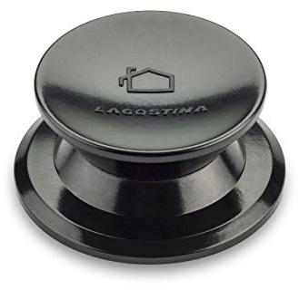 Lagostina Ricambi Pomolo per coperchi linea Classico, Plastica, Nero, Misura 3