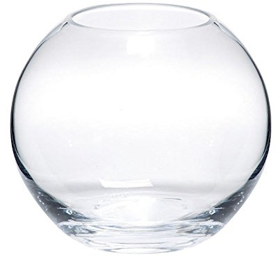 Glasvase GLOBE Glas Vase Tischvase Blumenvase rund, Ø 25 cm