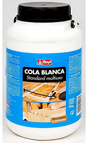 Rayt 429-23 Cola Blanca Standard múltiples usos: Madera, Papel, cartón, cerámica y Todo Tipo de Materiales porosos, 5kg