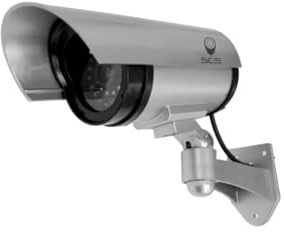 SCS Sentinel - SVI0012 - Caméra Factice Extérieure et Intérieure avec LED Intégrée - Fausse Caméra - Sécurité Maison par Vidéosurveillance - DummyCam Indoor & Outdoor