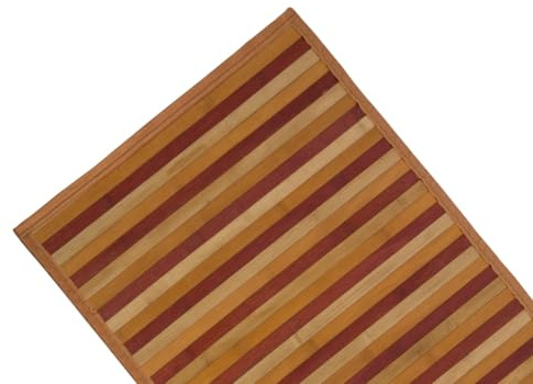 BIANCHERIAWEB Tappeto Bamboo Degradè In Varie Colorazioni 50x230 cm Beige