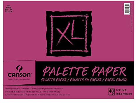 Canson Disposable Palette (40 Sheet Pad) Acrylics - 12 X 16