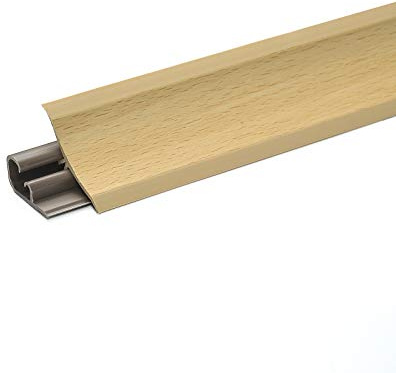 DQ-PP 3m WINKELLEISTE – Buche – 23 x 23mm – PVC – GRATIS Schrauben – Küchenleiste Arbeitsplatte Abschlussleiste Leiste Küche Küchenabschlussleiste Wandabschlussleiste Tischplattenleisten