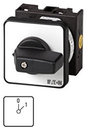 Eaton 053092 Ein-aus-Schalter, Kontakte: 2, 20 A, Frontschild: 0-1, 45 Grad, Rastend, Einbau