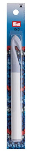 Prym 218,506 218506 Häkelnadeln, Plastic, Grey, 17 cm Länge x 15 mm Stärke