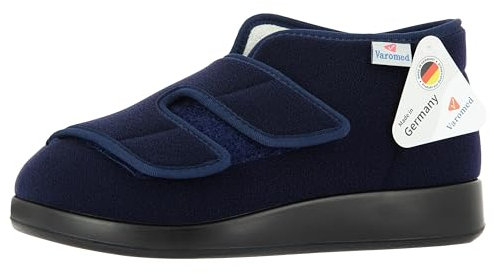 VAROMED Genua Gesundheitsschuhe Damen & Herren Marine I Gr. 41 I Orthopädische Schuhe für geschwollene Füße, extrabreit in Weite L I Wechselfußbett I Made in Germany