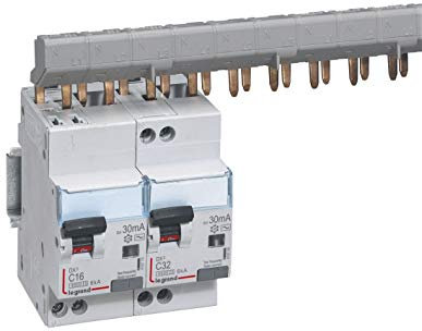 410716 Legrand Disjoncteur différentiel 32A type AC 30mA - DX³4500 1P+N
