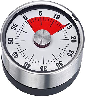 Westmark Kurzzeitmesser/Küchentimer, mechanisch, magnetisch, 1-60 Minuten, Edelstahl/Kunststoff, Anthrazit/Silber, 10902260