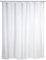 WENKO Duschvorhang Uni Weiß, Textil-Vorhang fürs Badezimmer, mit Ringen zur Befestigung an der Duschstange, waschbar, wasserabweisend, 120 x 200 cm