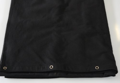 rideaux de scène taille env. 300cm 400cm couleur: noir B1 Molton oeillets