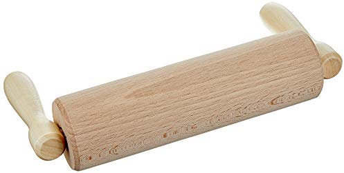 Städter 800021 Teigrolle Holz abgewinkelt 23 cm, braun, 21 x 10 x 21 cm,