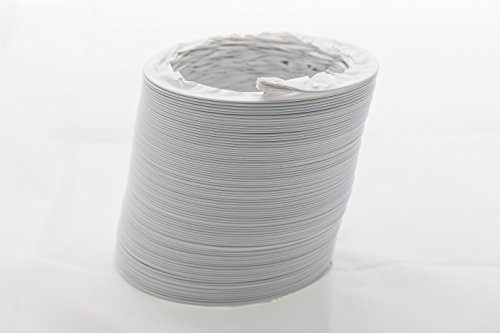 daniplus Manguera de salida de aire de PVC flexible, diámetro 125/127 mm, 3 m, por ejemplo, para aire acondicionado, secadora y campana extractora