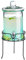 Round Drink Dispenser with Stand 168oz / 4.8ltr - Beverage Dispenser, Vintage Beverage Dispensers