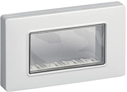 Vimar Plana Scatole di superficie – Coperchio ip55 4 Modulo con vite grigio RAL7035