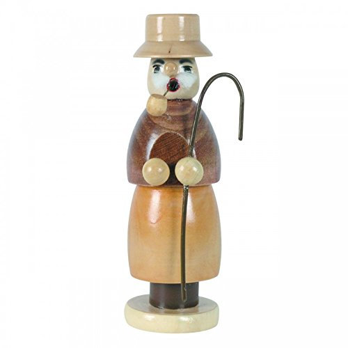 Räuchermännchen Hirte, H: 15 cm, handbemalt im Kunsthandwerks-Stil
