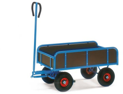 Fetra Transportgeräte mtmecm7 Sackkarre 2 Achsen, 945 mm x 545 mm Plattform, Rollen ø 260 mm x 85 mm, 600 mm Höhe