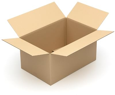 KK Verpackungen Versandkartons 600 x 400 x 310 mm Braun 2-wellig (Innenmaß 590 x 390 x 300 mm) | 120 Stück, Faltkartons Kartons für Versand als DHL Paket Hermes Paketklasse L DPD GLS Paketklasse XL