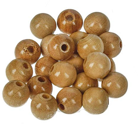 EFCO 1400805 10 mm 53-Stück Holzperlen, Natural