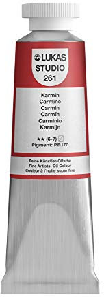 LUKAS STUDIO OIL 75 ml, Ölfarbe in Premium-Qualität, Farbton Karmin