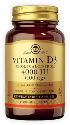 Solgar Vitamin D3 4000IU 120 Capsules