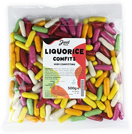 Just Treats Liquorice Comfits (500g Share Bag)…