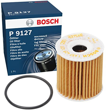Bosch P9127 Filtre à Huile Automobile - Sépare la Suie et les Particules Métalliques de l'Huile Moteur, Lubrification Fiable du Moteur