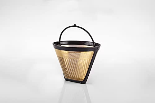 seleXions GF2S Goldfilter klein 2-6 Tassen mit antihaft Titanhartschicht, mit Skalierung 2-6 T