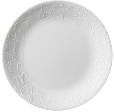 Corelle Embossed Bella Faenza 8.5 Lunch Plate (Set of 4)