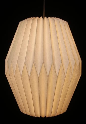 Origami Design Papier Lampenschirm, faltbar, modern, Modell Portofino | Falttechnik für kreative Lichtgestaltung, Magnetverschluss, leicht aufzufalten, elegantes Design