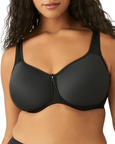 Wacoal Women's Basic Beauty Unlined Underwire Full Coverage Bra, 855192 42DD Black
