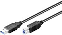 BIGtec 3m Druckerkabel USB 3.0 Kabel Anschlußkabel Verbindungskabel schwarz