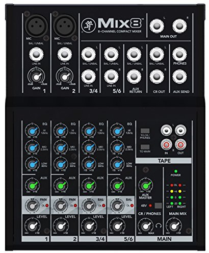 Mackie MIX8 8-Channel Compact Mixer