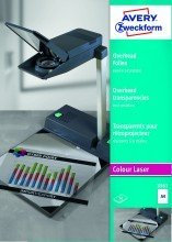 Avery Zweckform© 3561 Overhead-Folien, DIN A4, spezialbeschichtet, extrem hitzestabil durch erh”hte Folienst„rke: 0,13 mm, 50 Blatt