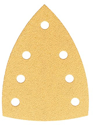 Mirka Gold Universal Sanding Paper 100x152x152mm 7-hole / grit P240, 100 pcs / For sanding plaster, filler, chipboard, wood, varnish