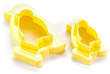 Tescoma Double-Sided Cookie Cutters Pulcini 4 Misure Delícia, Colori Assortiti