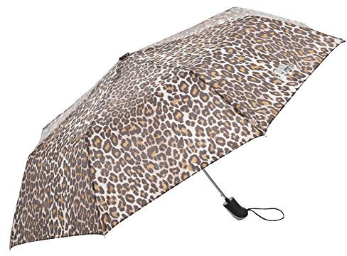 Trespass Unisex Maggiemay Umbrella with Sleeve, Leopard Print,Brown, One Size