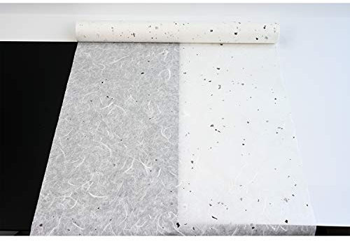 Carta di gelso Coreano HanJi, Carta da Parati Decorativa in Fibra Naturale, Confezione Regalo, Rotolo di Carta da Parati con Macchie di Corteccia di gelso, 54 cm x 20 m