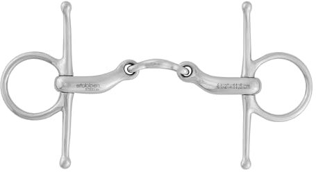 Stübben Gebiss 2279 Pony Schenkeltrense doppelt gebrochen - 12,0 cm - 12 mm - Edelstahl