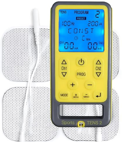 Tenscare Elettrostimolatore Muscolare TensCare SportsTens (EMS e TENS)- Per la Tonificazione e Il Potenziamento del Tuo Corpo, Dotato di Massaggio TENS