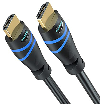 BlueRigger 4K HDMI Cable 25 FT (4K 60Hz 18Gbps HDMI Cord, HDR10, in-Wall CL3 Rated, High Speed, HDCP2.2, eARC) - Long HDMI Cable Compatible with Home Theatre, HDTV, Gaming Consoles, Streaming Devices