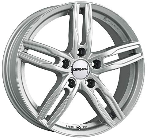 Carmani Ca140716 K531ks Boulon Cercle 5.00 X 120 Offset 31 hub centrage 72.60 Motif 14 Paul, cristal Argent
