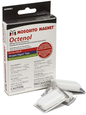 Mosquito Magnet Octenol Biting Insect Attractant - Attract Mosquitoes to Trap and Increase Insect Catch Rates - OCTENOL3 - 63 Total Days of Protection - 3 Lures