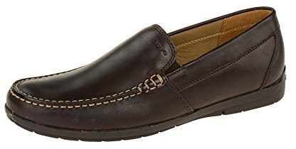 Geox U Siron W C, Mocassini Uomo, Marrone Brown, 47 EU